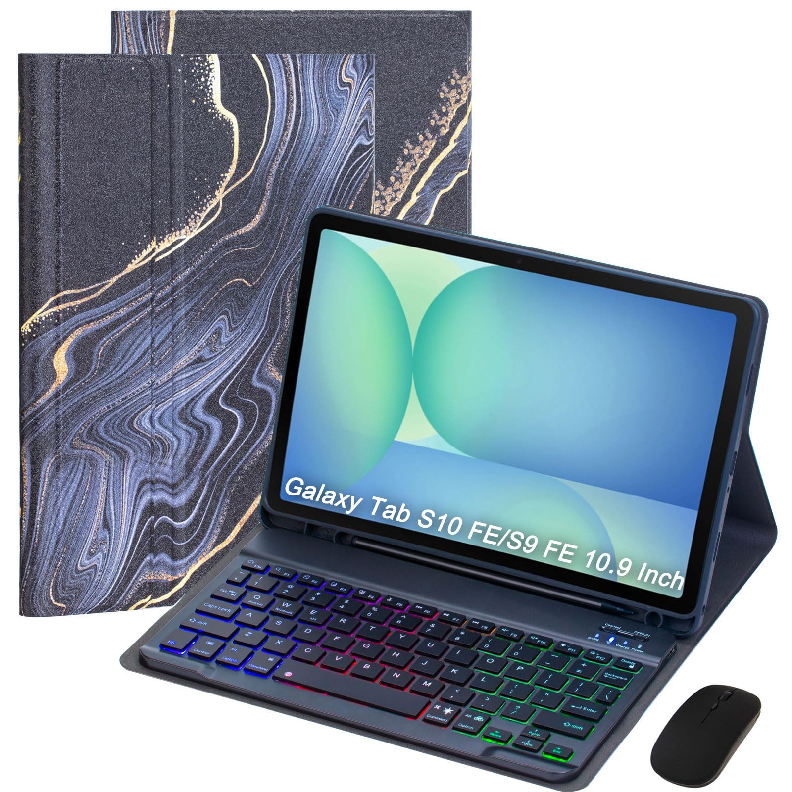 Amazon.com: VLEAQC Keyboard Case for Samsung Galaxy Tab S10 FE/S10